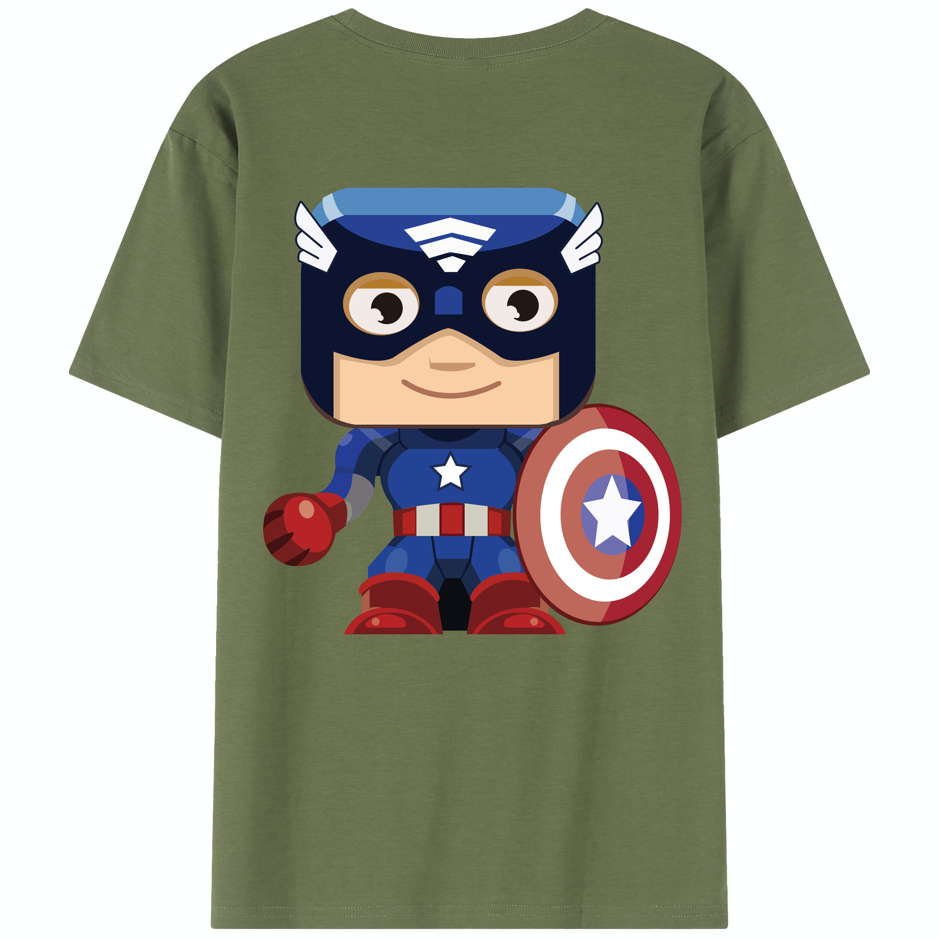 （画像用） アベンジャーズ The Avengers 綿100％半袖Tシャツ（背面プリント）